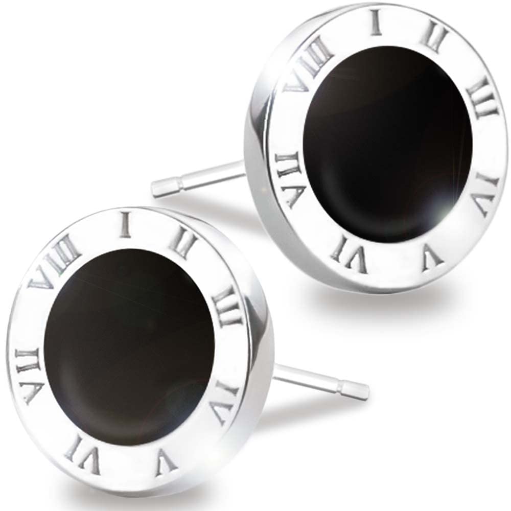 

Серьги Brand Simple Silver 925 Binaural Set Metal Anti-Alergious Roman Digitals [RaHash] Мужские