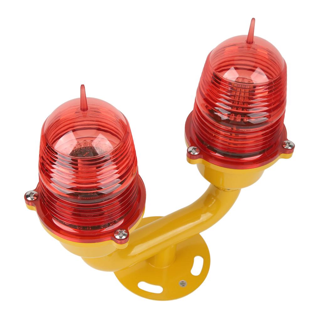 Marine Beacon Light Marine LED Strobe Light Double Head Emergency Warning Beacon Lights Red