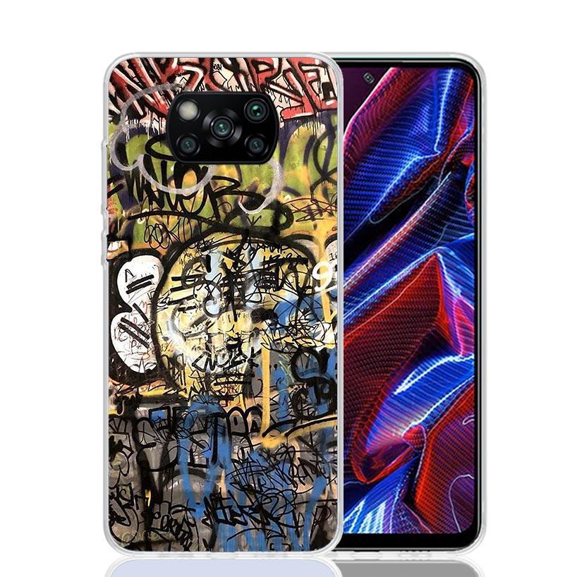 Graffiti Fashion Cool Phone Case For Xiaomi Poco F7 Ultra X7 X6 Pro X5 Redmi 15 15C 13 13C 12 12C 10 10A 10C 9 9A 9C 9T Shell Po