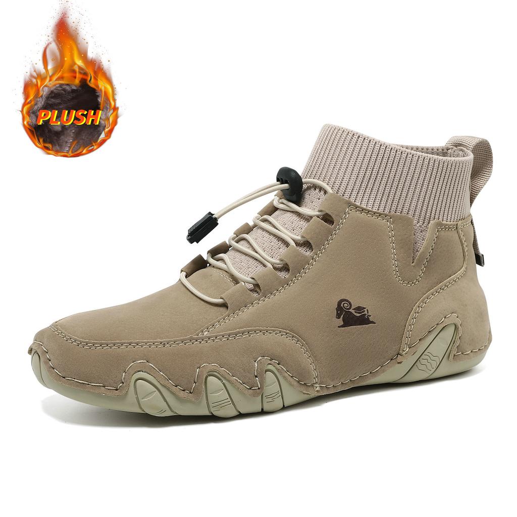 Fashion Luxury Men Chelsea Leather Boots Fashion Casual Sneakers Outdoor Comforts Platform Walking Shoes Classic Men Boots Botas Hombre