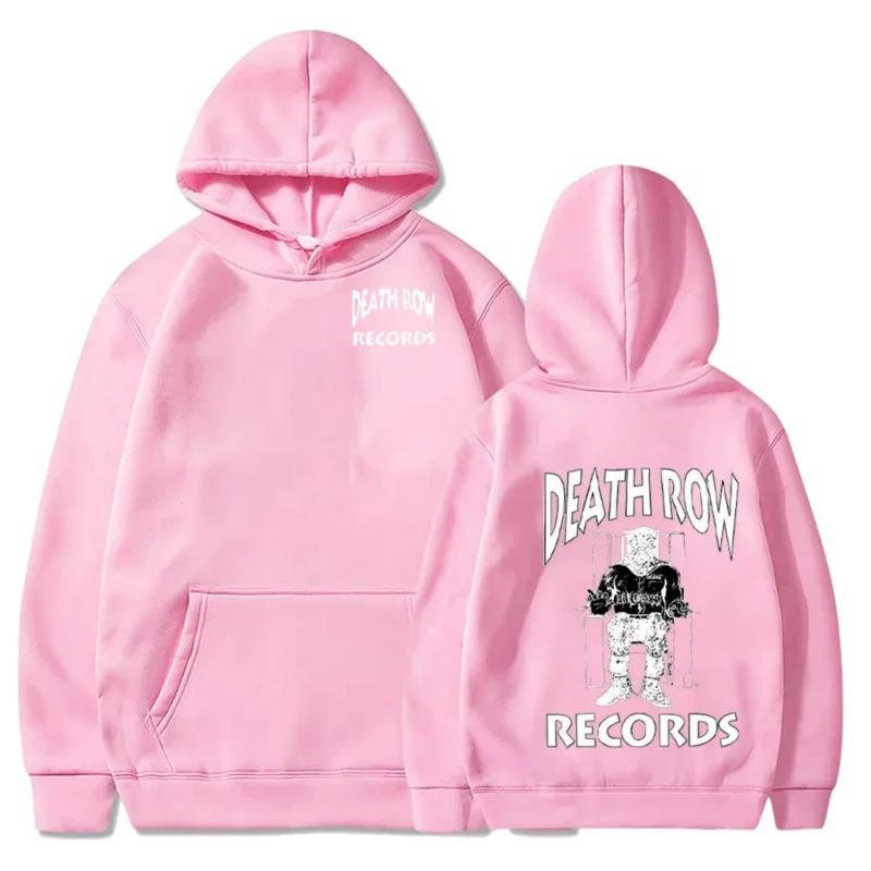 Death Row Records Hoodies Frühling Herbst Fleece Hoodie Pullover Mode Männer Frauen Locker Kapuzenpullover Hip Hop Streetwear Top