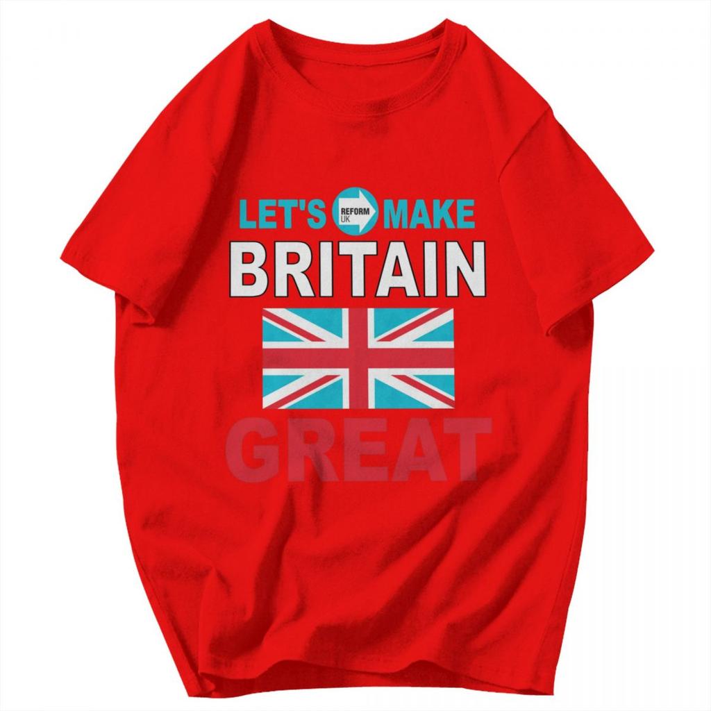 Men T Shirt Lets Make Britain GREAT Again UK Trending Pops Y2K Graphic Anime Unisex Clothes T Shirts