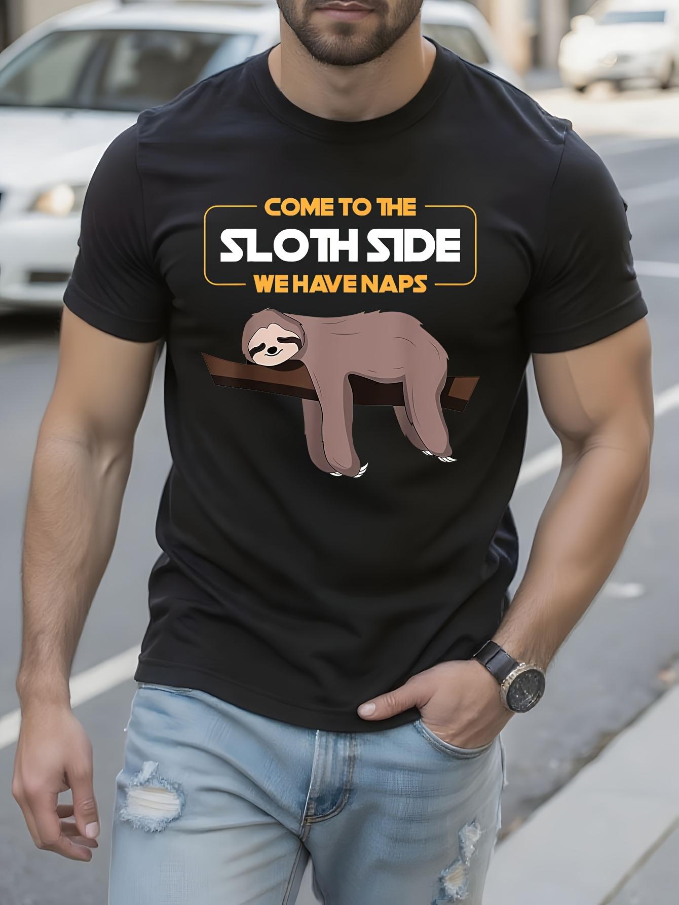 Funny Sloth Graphic Tshirt - Come to the Sloth Side We Ha... XL