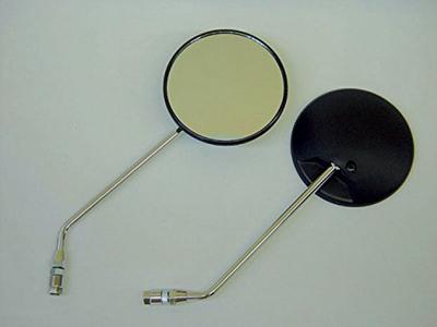 Round Rearview Left and Right 8mm Threads Mounting Bolts for Honda and Suzuki Including Super and Silver Mirrors, Set, Right-hand (3 Included)
