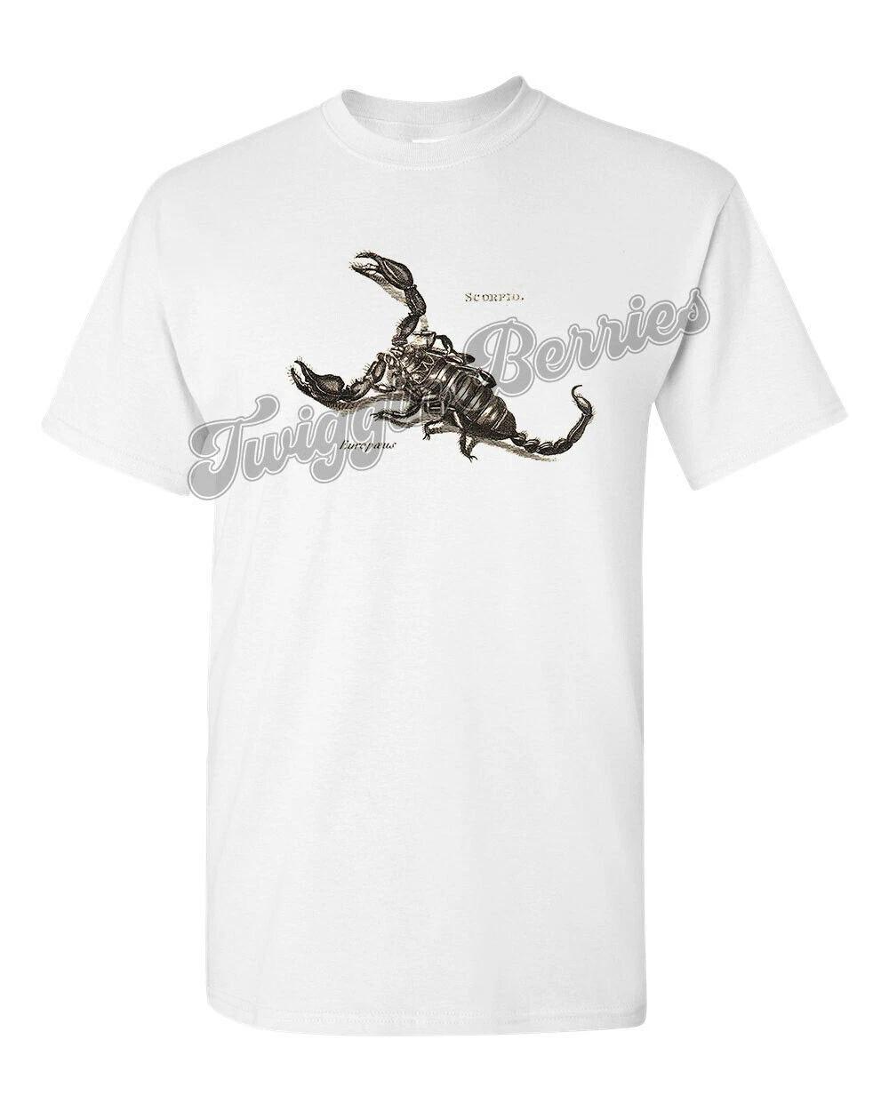 Retro Halloween Tee T Shirt Vtg Victorian Art Goth Witch Scorpio Scorpion No. 2 M
