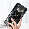 Anime Cartoon Katze Illustration Handyhülle Für Xiaomi Mi 15 14 13 13T 12 12T 12S 11 11i 11T Pro Ultra Lite 5G Schwarz Weich