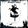 Halloween Garden Stake,Silhouette Knight Horse Yard Art,Women Mom Outside Outdoor Decor Lawn