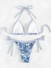 2026 Halter String Triangle Two Piece Bikini Women Swimwear Female Swimsuit Bathers Bathing Swimming Suit Beachwear Summer