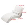 Copri Chaise Longue Senza Braccioli Soggiorno Camera da Letto Stampa Elastica Copri Chaise per Mobili da Interno Lavabile