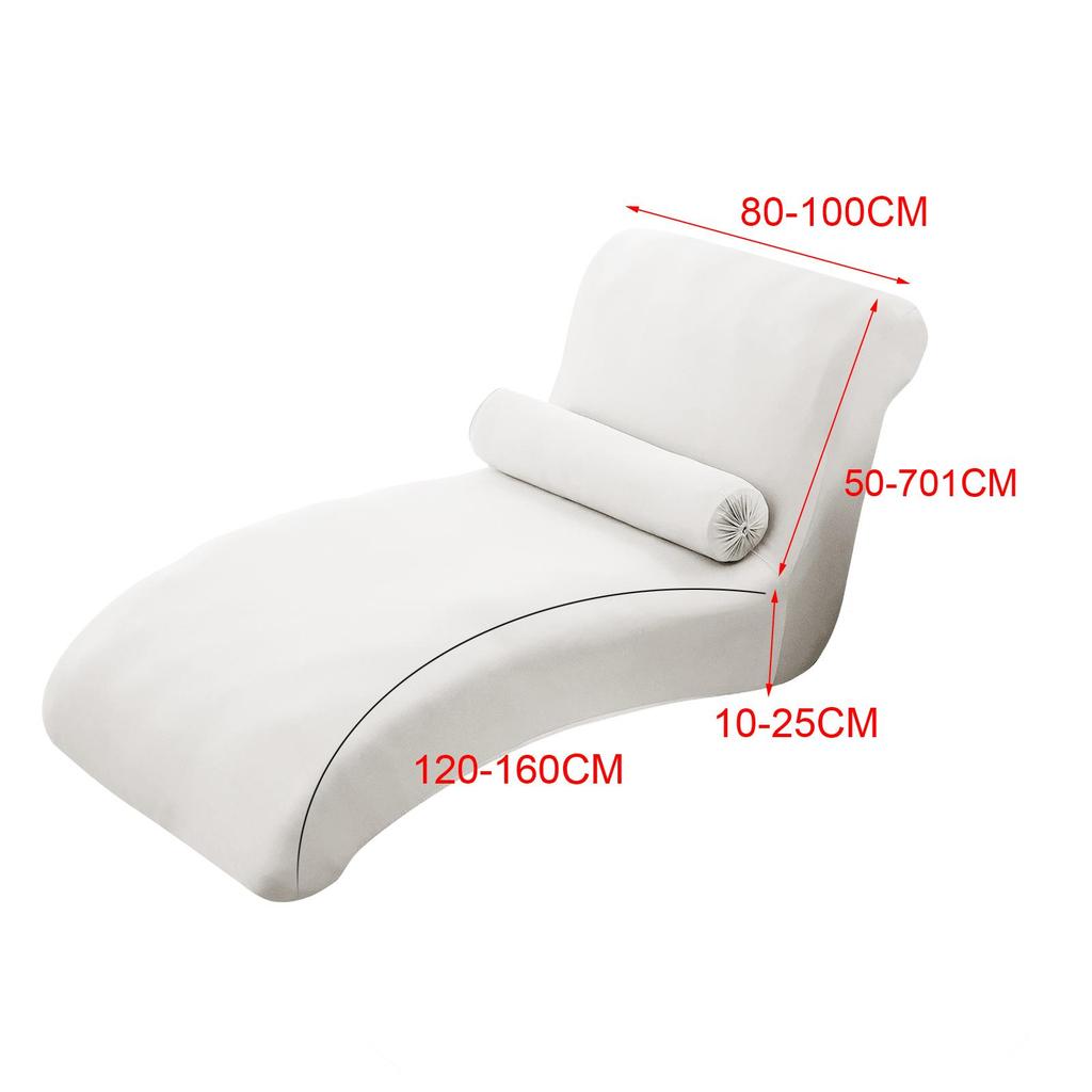 Copri Chaise Longue Senza Braccioli Soggiorno Camera da Letto Stampa Elastica Copri Chaise per Mobili da Interno Lavabile
