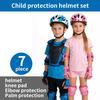 Child protective equipment helmet elbow knee pads for girls aged 3 4 5 6 7 8 9 10 11 12 year boy Suitable for roller skating and skiing