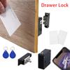 Serrure cachée pour armoire RFID Serrure électronique invisible pour armoire Déverrouillage pour armoire cachée Coffre en bois Tiroir Placard Boîte à outils