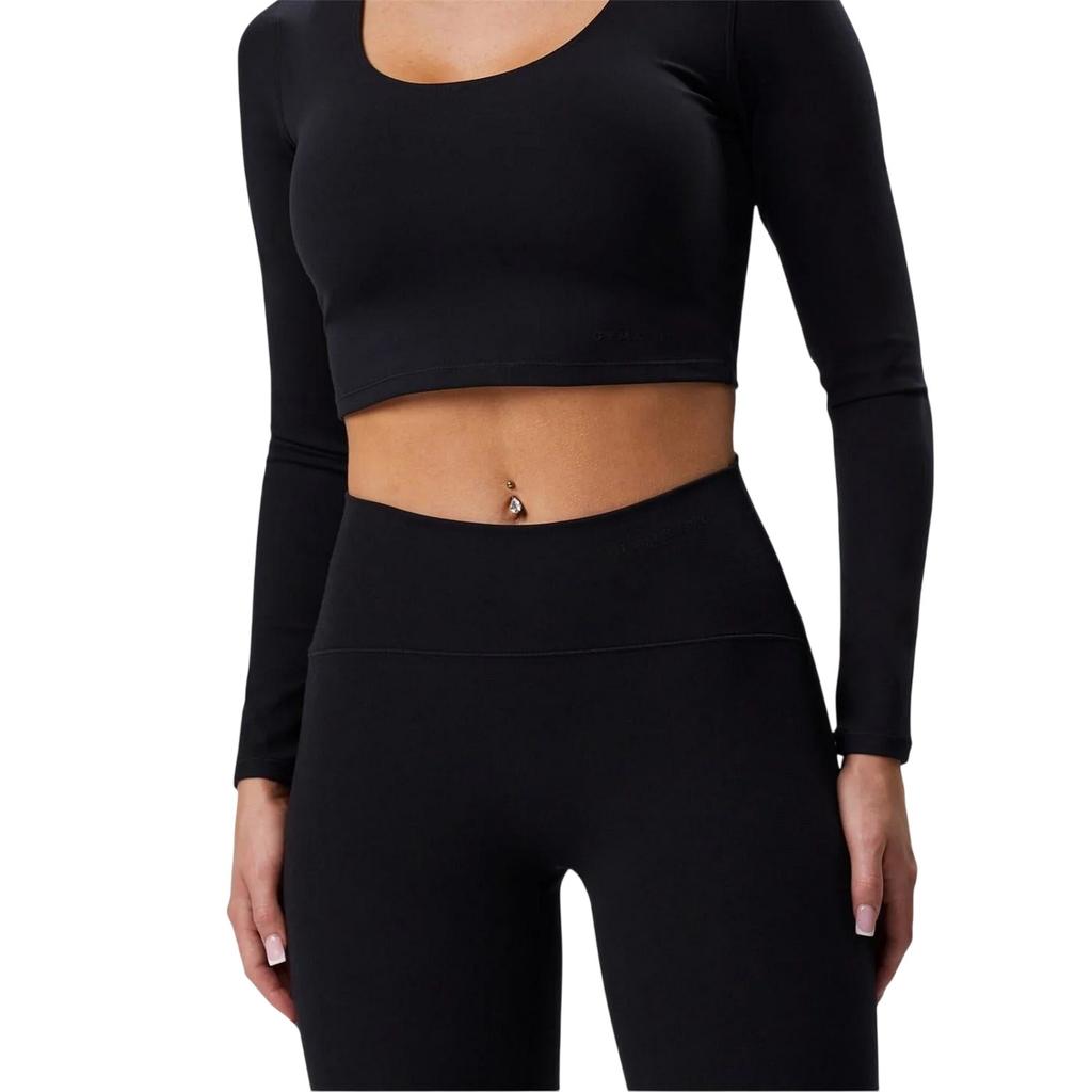 Gym King Womens/Ladies Luxe Scoop Neck Slim Crop T-Shirt