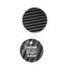 1x Real Carbon Fiber Car Interior Start Button Cover For Ford Focus Mondeo