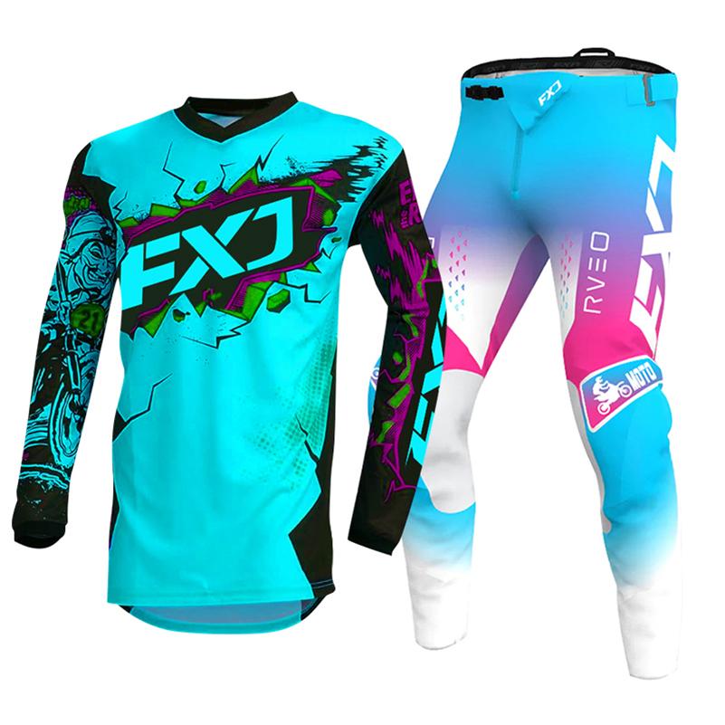 Motocross-Ausrüstungsset für Kinder 4 5 6 7 8 9 10 11 12 13 Jahre Jugend Kind Motorrad Junge Mädchen Jersey Hose Kits Rennanzug Offroad Enduro MX MTB