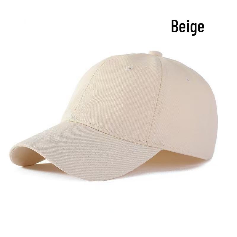 Unisex Pure Cotton Soft Top Baseball Cap - Customizable Team Duckbill Sun Hat