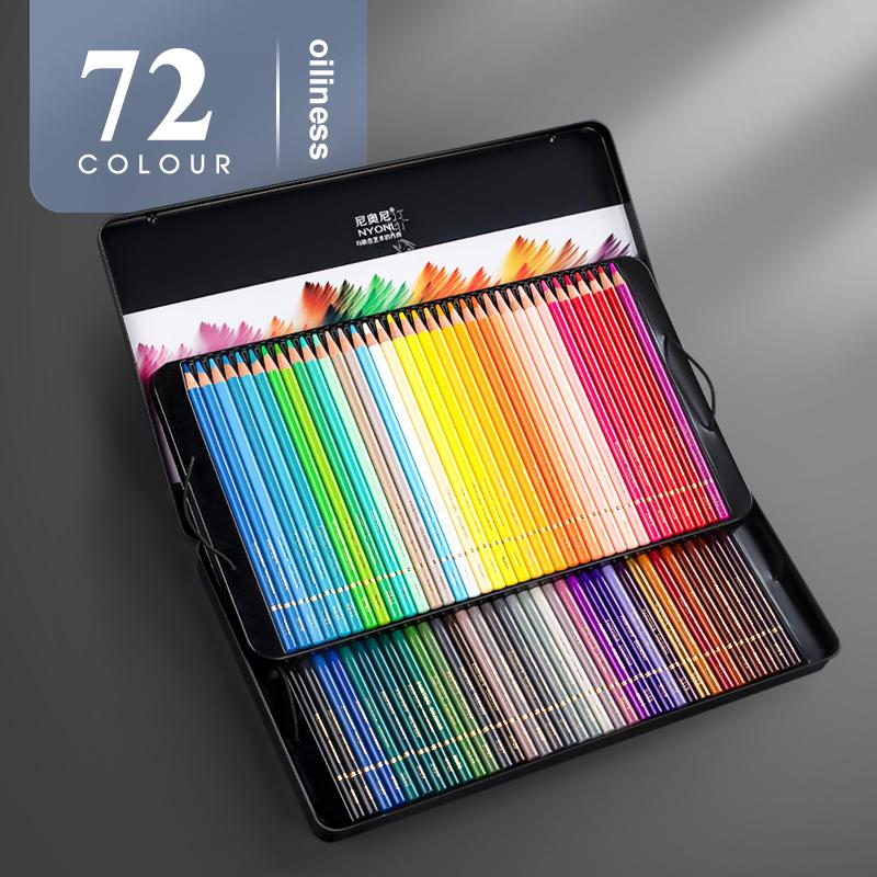 

24-180 кольорів Олійні кольорові олівці Водорозчинні олівці Набір з дерев яною ручкою Художник Живопис Малювання Ескіз Мистецтво