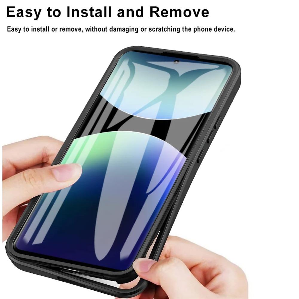 Front Back Double Protection Cover For Xiaomi Redmi Note 14 Pro Plus 11S 10S 9S 9A 9C 9T 13 Pro Plus 5G 4G Full Body Clear Case