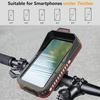 Fahrrad-Telefonhalter mit Sonnenblende und Regenschutz, wasserdicht, empfindlicher Touchscreen, für Motorrad-Fahrradlenker, Handyhalterung, Fahrradzubehör