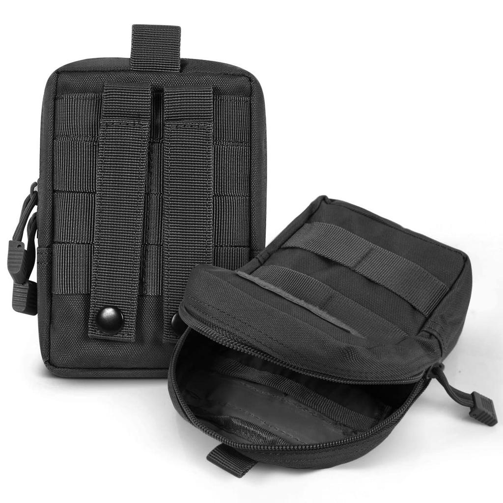 Camonti Waist Large Capacity Hip Belt Pouch with Smartphone for Outdoor and Sports Men's Multi-Function Pouch, Bag, Carabiner, Case, Fishing, Travel,