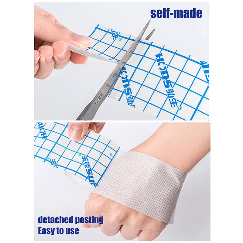 1pc Non-woven Fabric Film Waterproof Transparent Tape Adhesive Plaster Anti-allergic Wound Dressing Fixation Tape