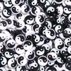 50-100pcs7 11mm Yin Yang Acrylic Beads for Jewelry Making Tai Chi Loose Spacer Beads DIY Bracelet Ncklace Accessories Wholesal