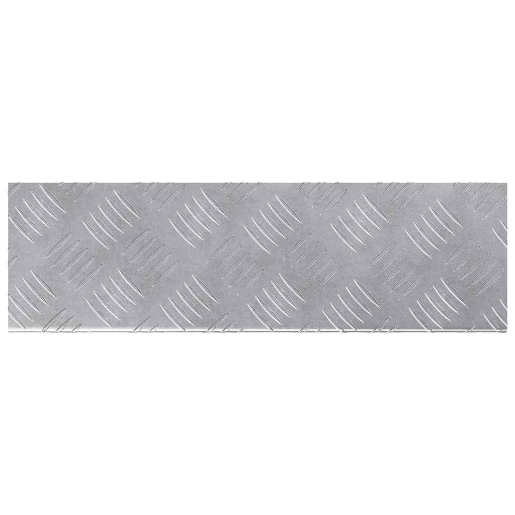 Stair Tread Step 10 Pcs Silver 60 X 18 X 2.5 Cm Aluminum