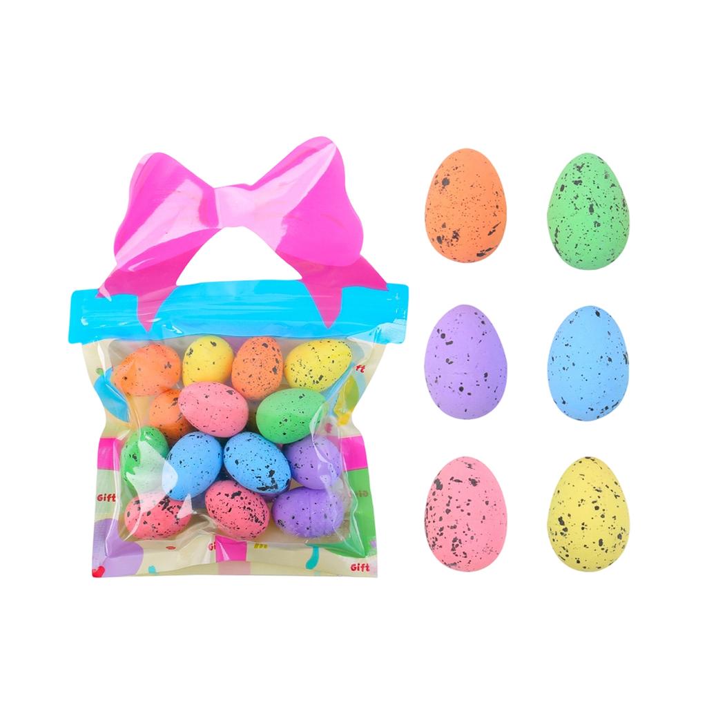 Pack Of Small Easter Decorations Eggs Colorful Dots Small Foam Eggs For Festival Celebration Supplies Colorful Ornaments Party Favors Party Supplies