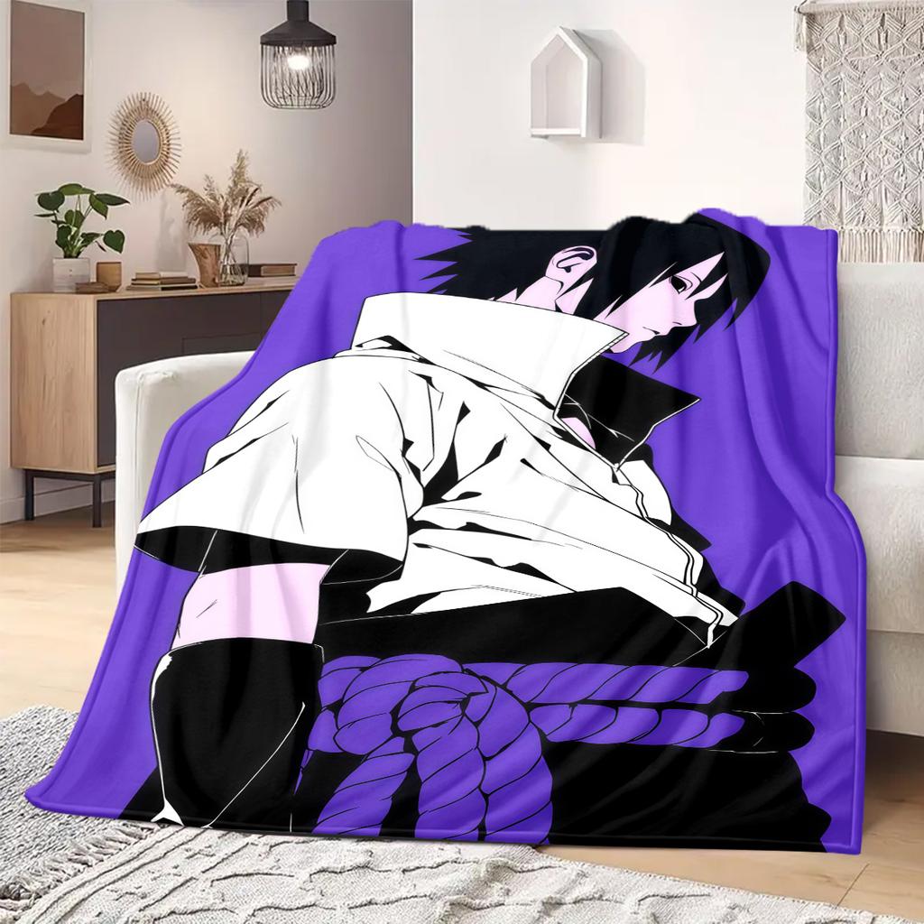 Naruto Anime Print Blanket Warm  Comfortable Flannel Blanket Suitable for Bedrooms, Sofas, Beds, Chairs, Picnics, Travel