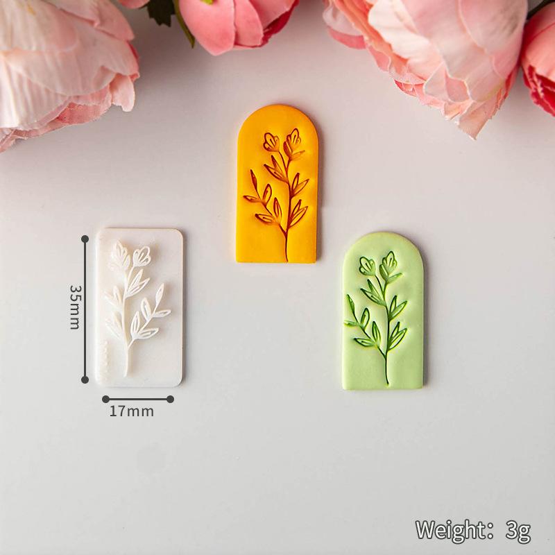 Fresh Flower Clay Soft Pottery Earrings Molds Are Suitable for Making Handmade Diy Jewelry Pendants Polymer Clay Tools