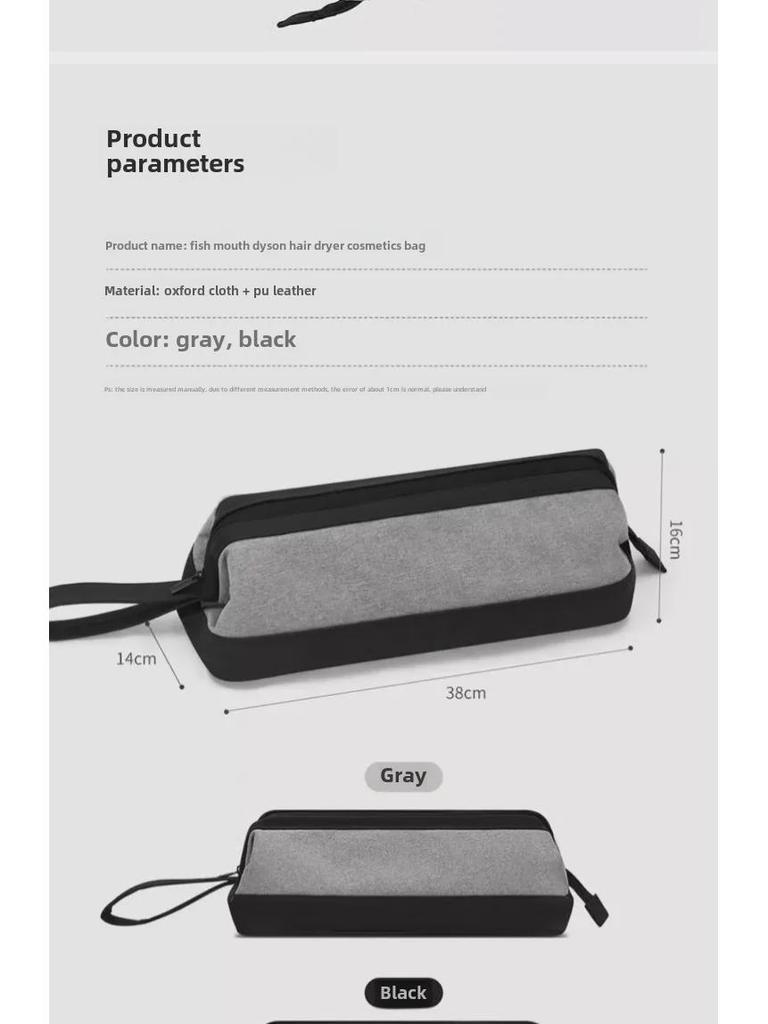 Dyson Haartrockner & Glätteisen Reiseaufbewahrungstasche mit Schutzhülle