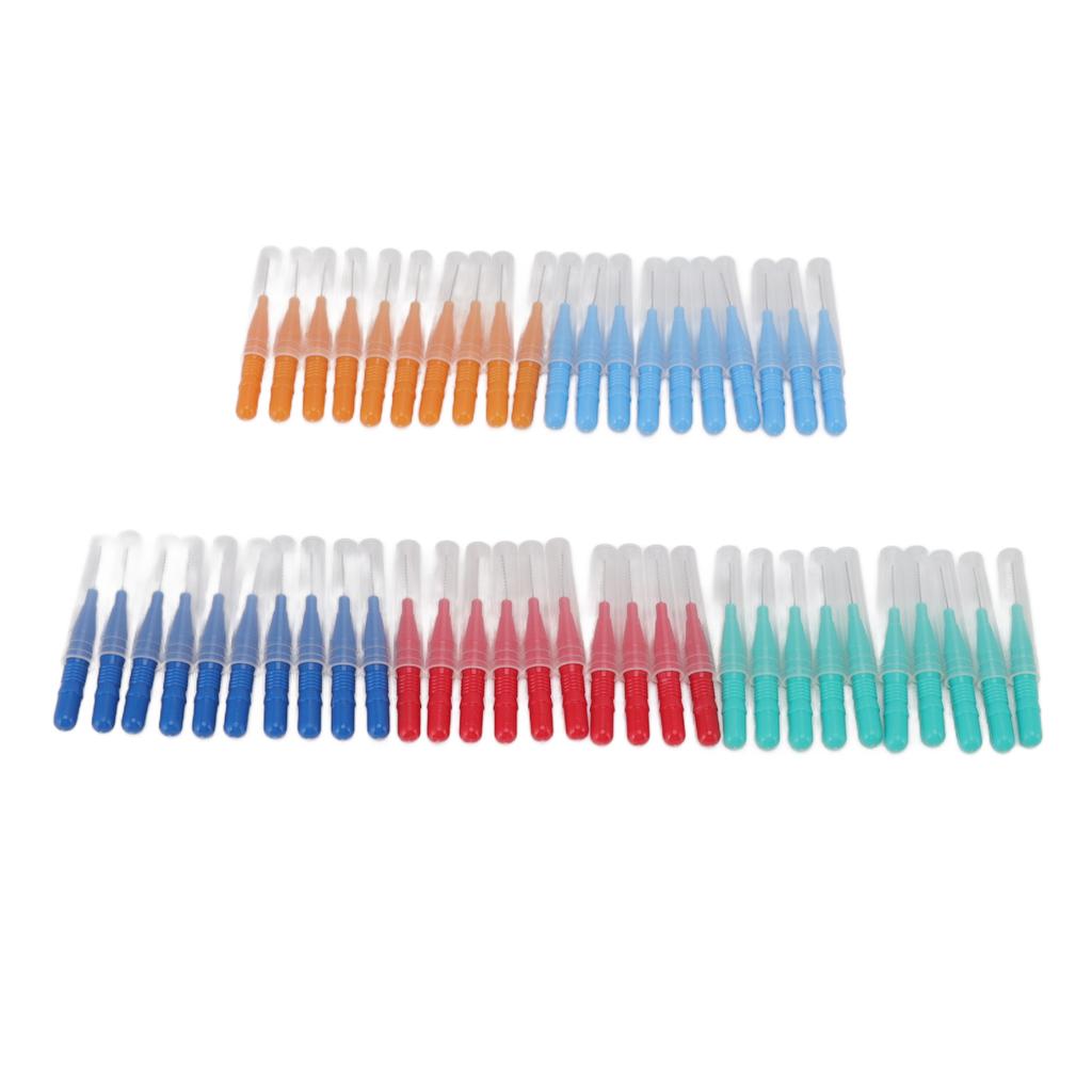 50 Pcs Tooth Interdental Brush for Oral Dental Health Teeth Cleaning Toothpick Cleaners