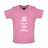 Keep Calm And Carry On Fishing - Baby Kids Boys Girls Unisex T-Shirt / Babygrow - Fisherman Fish