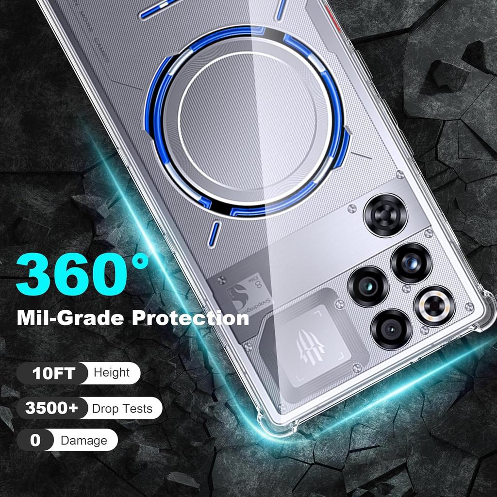 Průhledný TPU kryt na telefon pro ZTE Nubia Red Magic 11 Pro RedMagic 11 Pro Ochranný kryt Nárazuvzdorná zadní skořepina Fundas