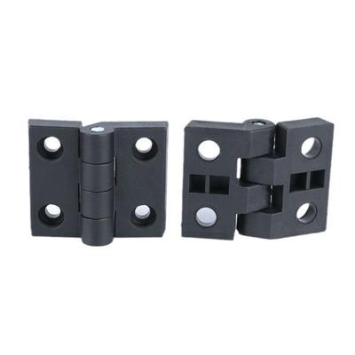 Professional ABS Plastic Plastic Door Hinge Hardware Black Cabinet Door Hinge Durable Wear-resistant Small Hinges For Furniture