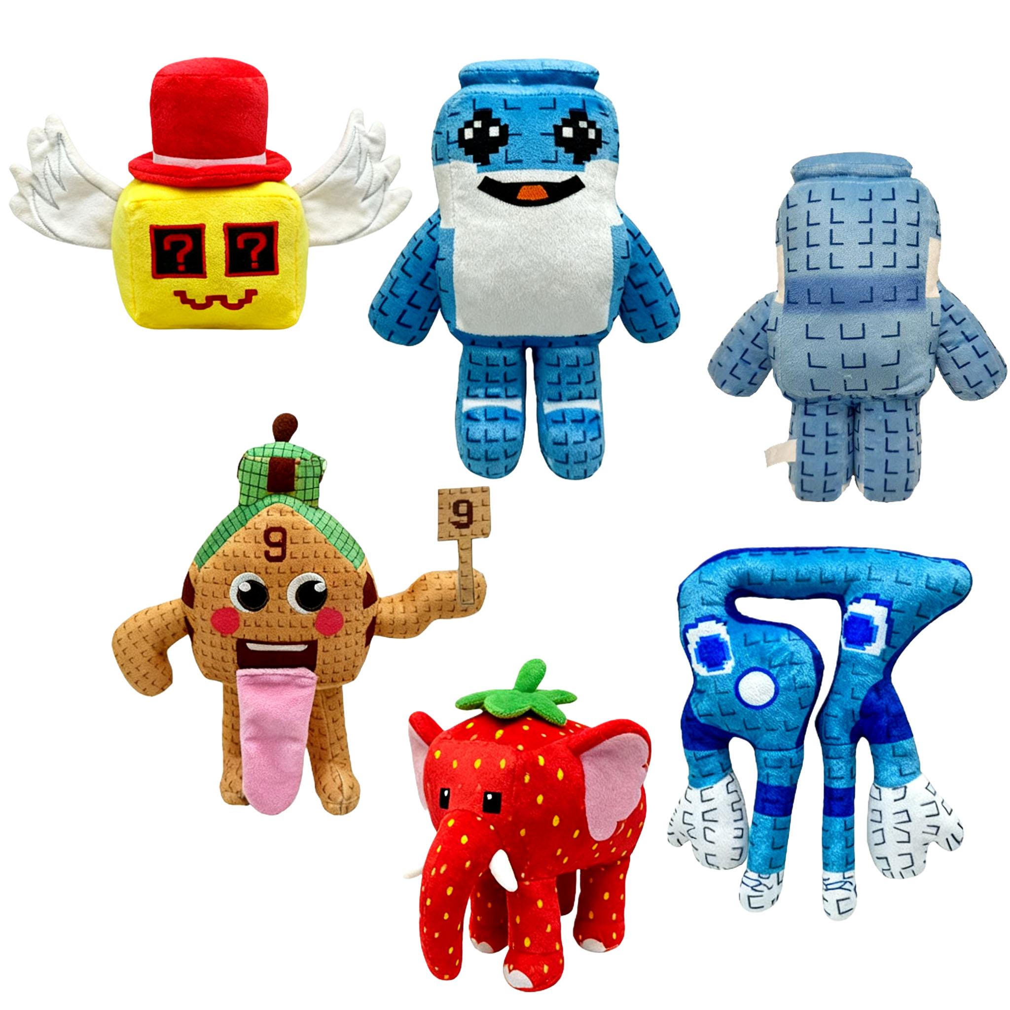 Fashnics Blue New Cute No. 67 Plush Toy Steal A Brainrot Plush Anime Game No. 67 Plush Toy Peripherals Kids Christmas Halloween Gift