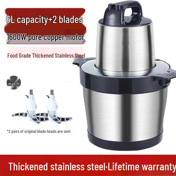 High-Power Multifunctional Food Processor: Electric Mincer & Mixer for Large Capacity