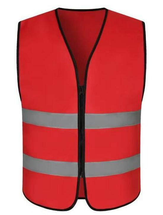 Custom Reflective Safety Vest with Logo for Nighttime Construction and Sanitation Workers