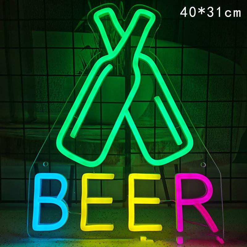 Creative Cross LED Neon Light for E-sports & Bedroom Decoration - Wall Hanging Sign for Bar & Room Atmosphere