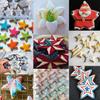 Antallcky Star Cookie Cutter Set-5 Pcs Stainless Steel Five-pointed Star Biscuit Molds Fondant Cake Cookie Cutter Set Pastry Mold-for 3d Christmas