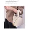 Vegetable Basket Handbag All Handmade Leather Togo First Layer Cowhide Premium Versatile Bucket Bag Women's Bag Factory Wholesale
