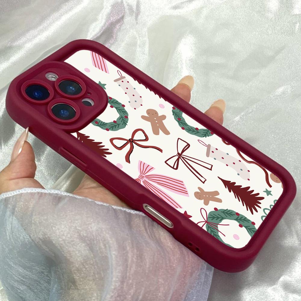 JT230 Elegant Christmas for iPhone 17 16 15 14 13 Pro Max Samsung S26 S25 Ultra A17 A16 A07 A56 A36 A26 A15 Xiaomi 15T Redmi 15c 14C Note 13 Soft Case