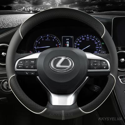 Car Steering-Wheels Cover 38cm 15" For Lexus Es250 Is300 Rx270 Rx450 Nx300 Ls460 Ct200h Ux260 Gx470 Gx460 Lx570 Gs300