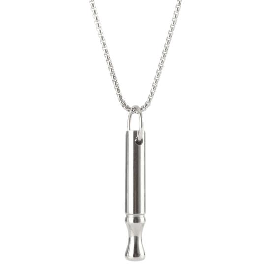 

Ожерелье для осознанного дыхания из нержавеющей стали, уменьшающее беспокойство, ожерелье для снятия стресса и паники, регулируемая длина серебряный