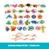 Wooden Magnetic Fishing Toys for Baby Cartoon Marine Life Cognition Fish Games Education Parent-Child Interactive