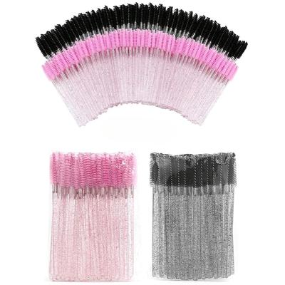 50 Stück Für Wimpernverlängerung Make-up Einweg Wimpernbürsten Spoolies Mikro Wimpern Mascara Stäbchen Kämme Großhandel