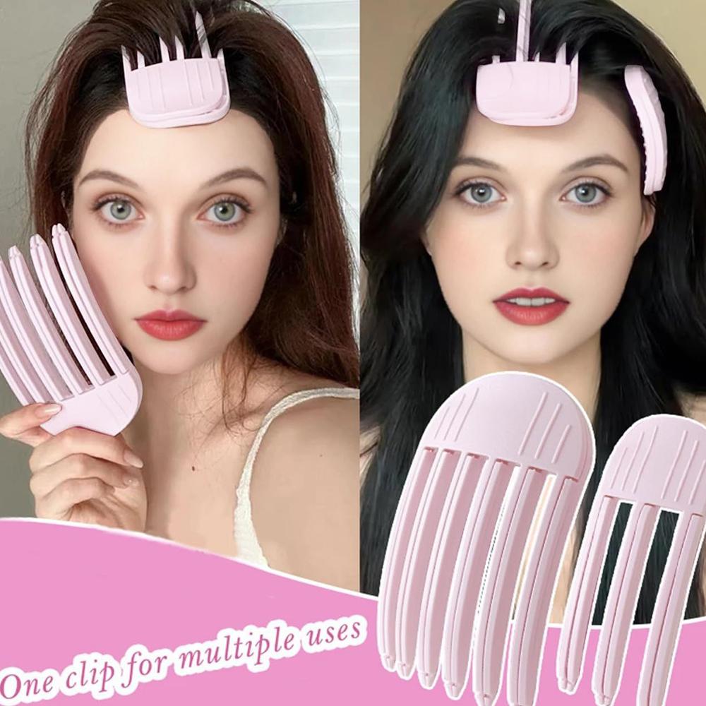 2pcs Wind Shaping Styling Comb for Fluffy Bangs No-Trace Hair Root Lifting Clips