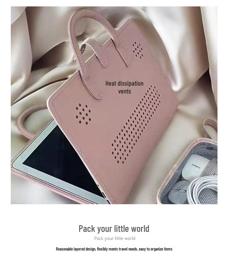 Pink Laptop Protective Handbag for Girls