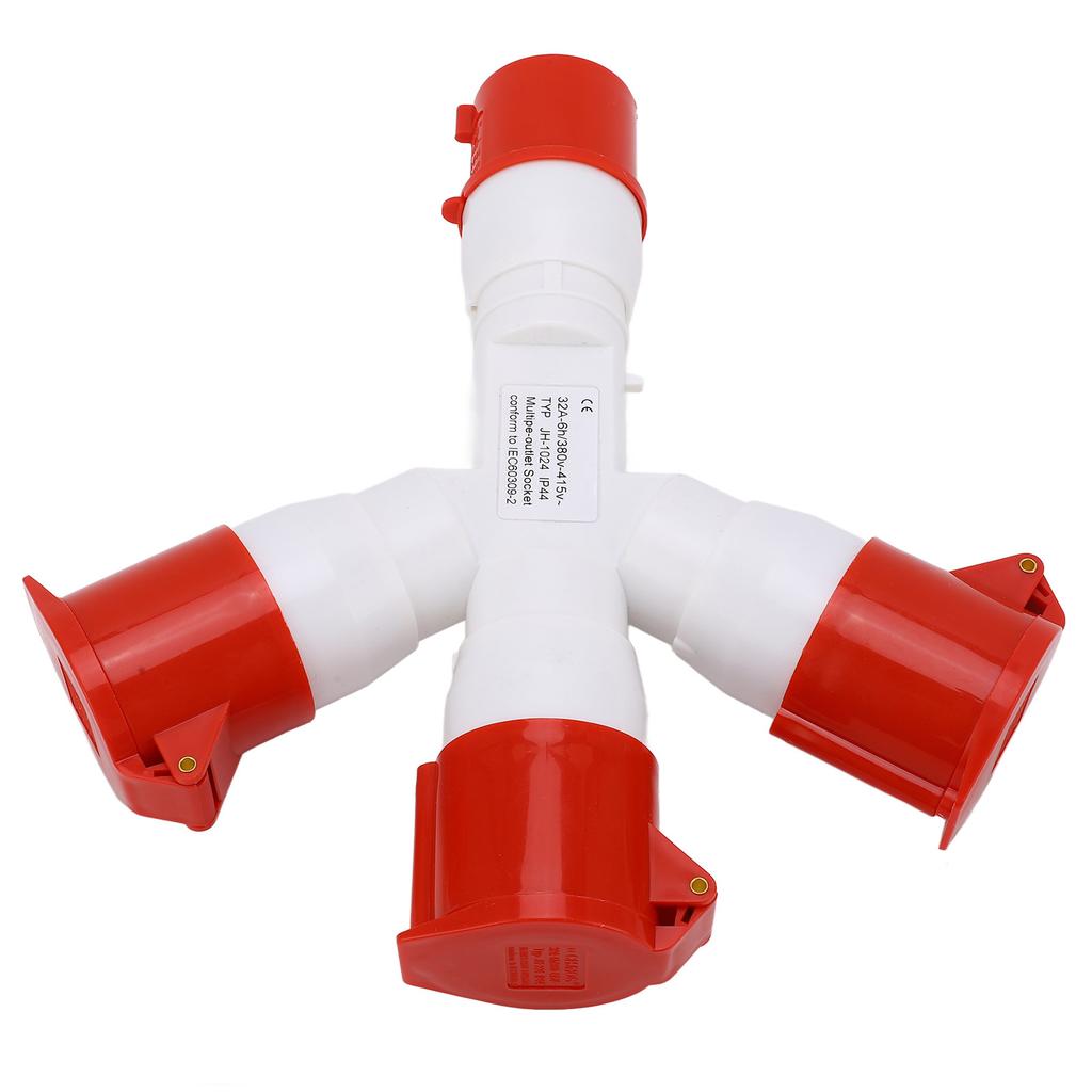 Industrial Plug IP44 Waterproof 1 in 3 Out 4 Pin Multi Sockets Explosion Proof Power Electrical