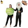 Halloween voksen mand og kvinde par tennisfest kostumer, sjov rolleleg kostume uddeling
